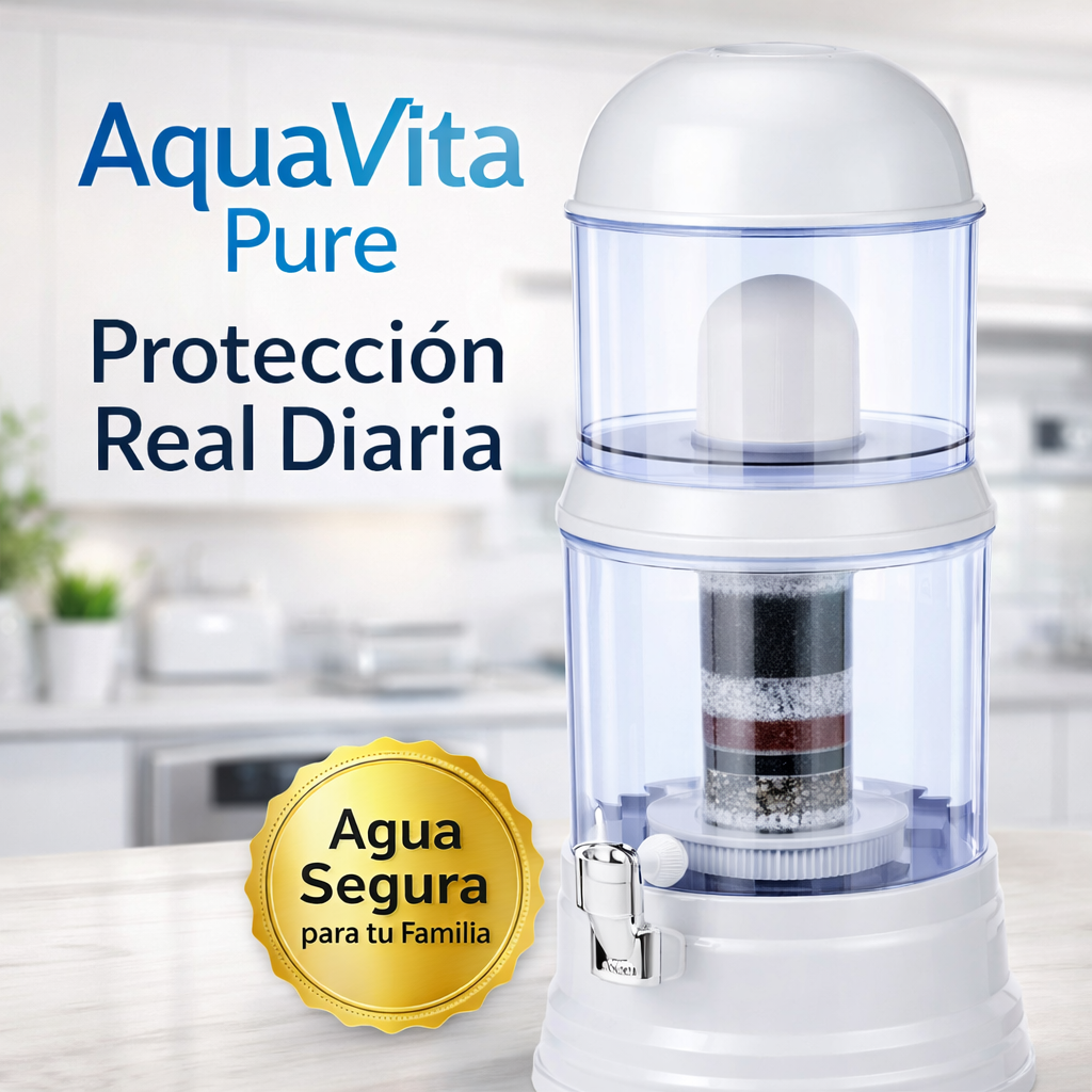 Purificador de Agua 16 Litros – AquaVita Pure - Agua Pura y Saludable para Tu Hogar