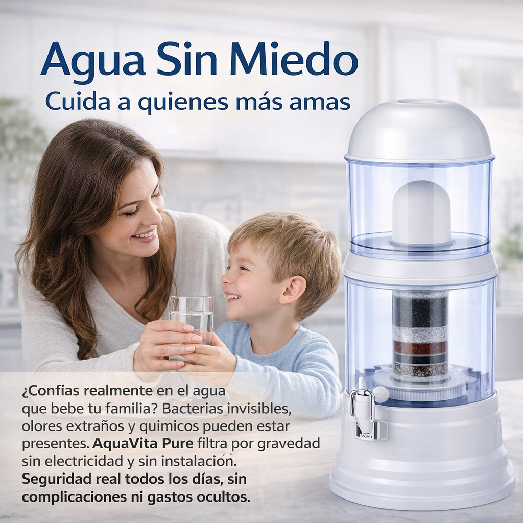 Purificador de Agua 16 Litros – AquaVita Pure - Agua Pura y Saludable para Tu Hogar