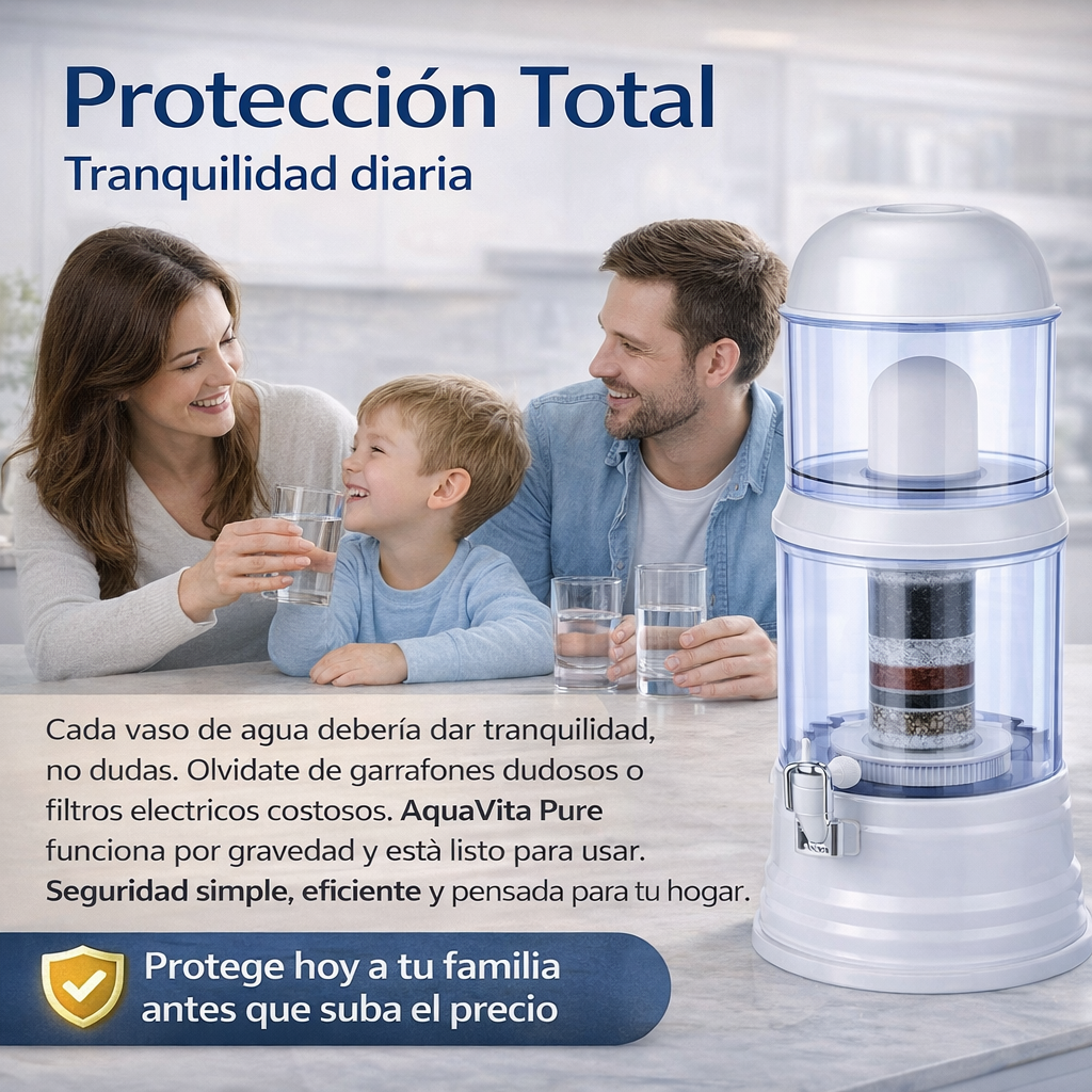 Purificador de Agua 16 Litros – AquaVita Pure - Agua Pura y Saludable para Tu Hogar