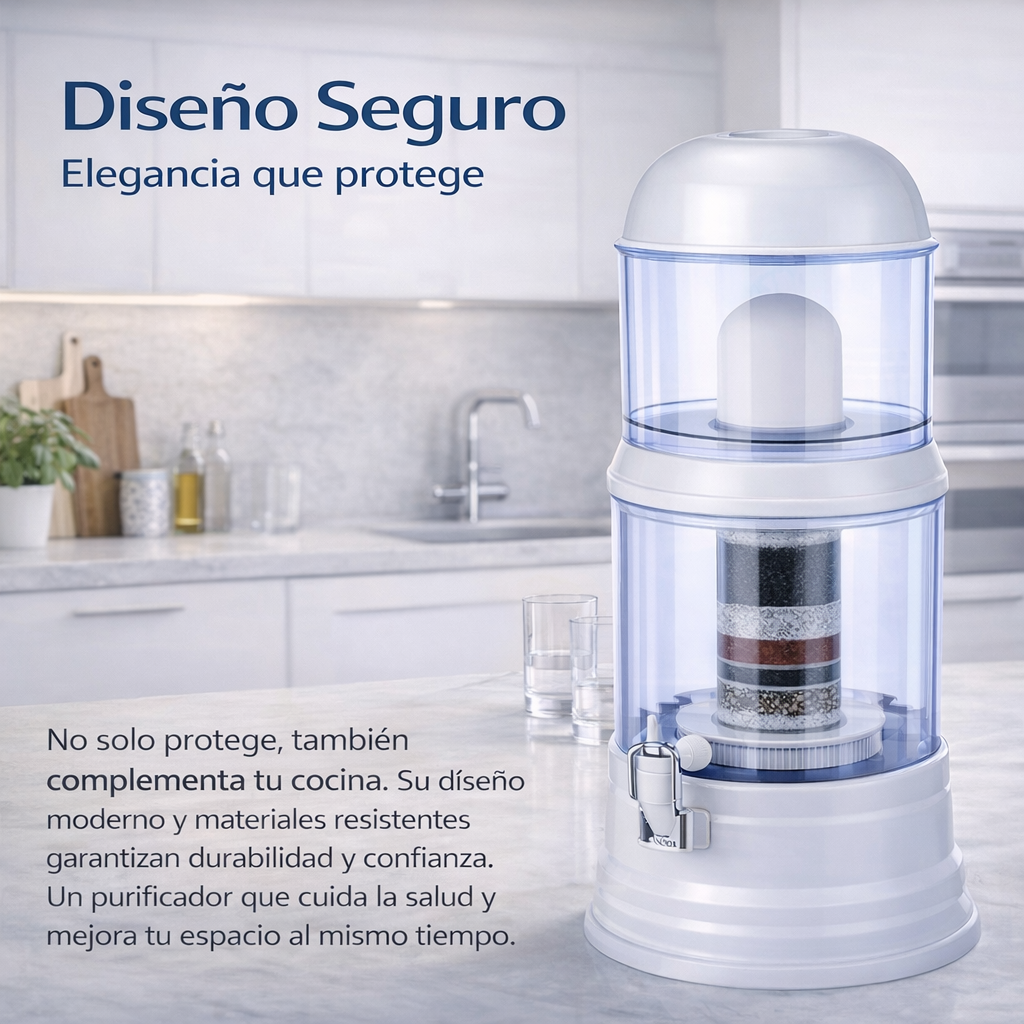 Purificador de Agua 16 Litros – AquaVita Pure - Agua Pura y Saludable para Tu Hogar