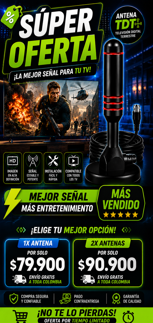 Antena TDT | TV Digital Ultra HD | Canales Gratis