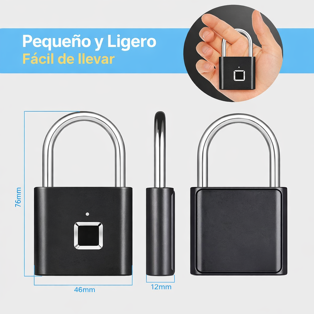 Candado Inteligente con Huella Dactilar