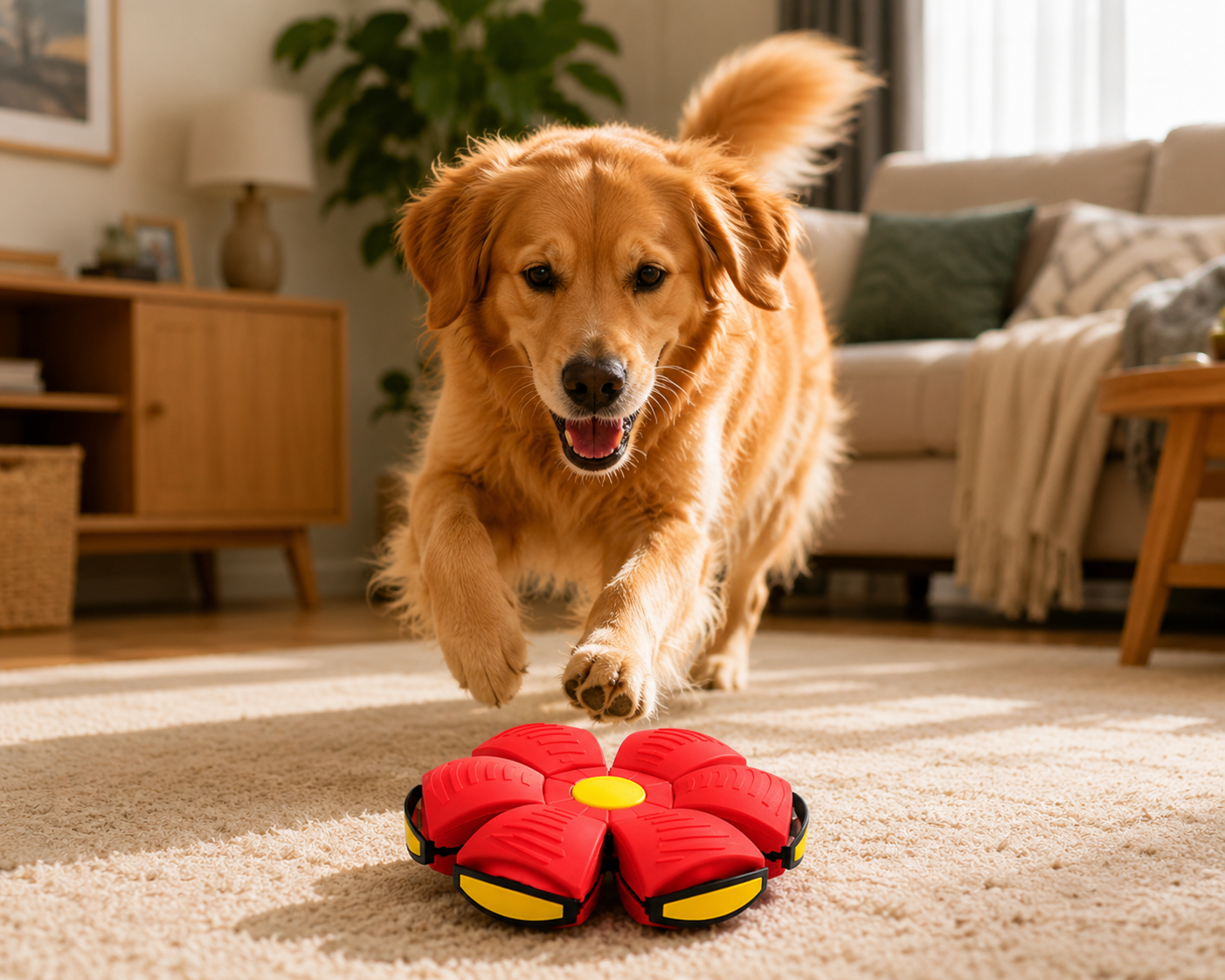 🐕 Disco Pelota para Perros 2 en 1 – Frisbee Interactivo y Pelota de Persecución 🐾