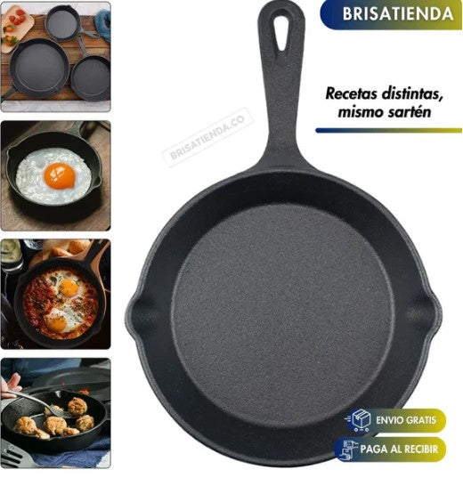 Set 3x Sartenes De Hierro Fundido ChefMaster