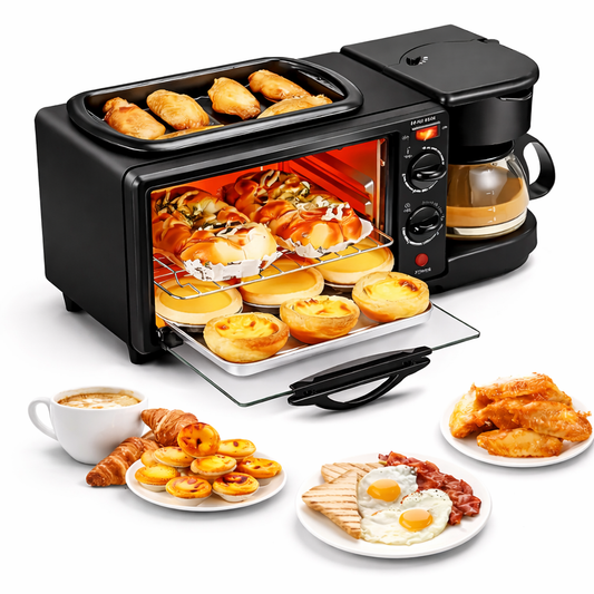 HORNO ELÉCTRICO 3 EN 1 SOKANY – DESAYUNO COMPLETO EN MINUTOS
